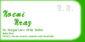 noemi mraz business card