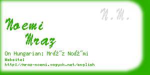 noemi mraz business card